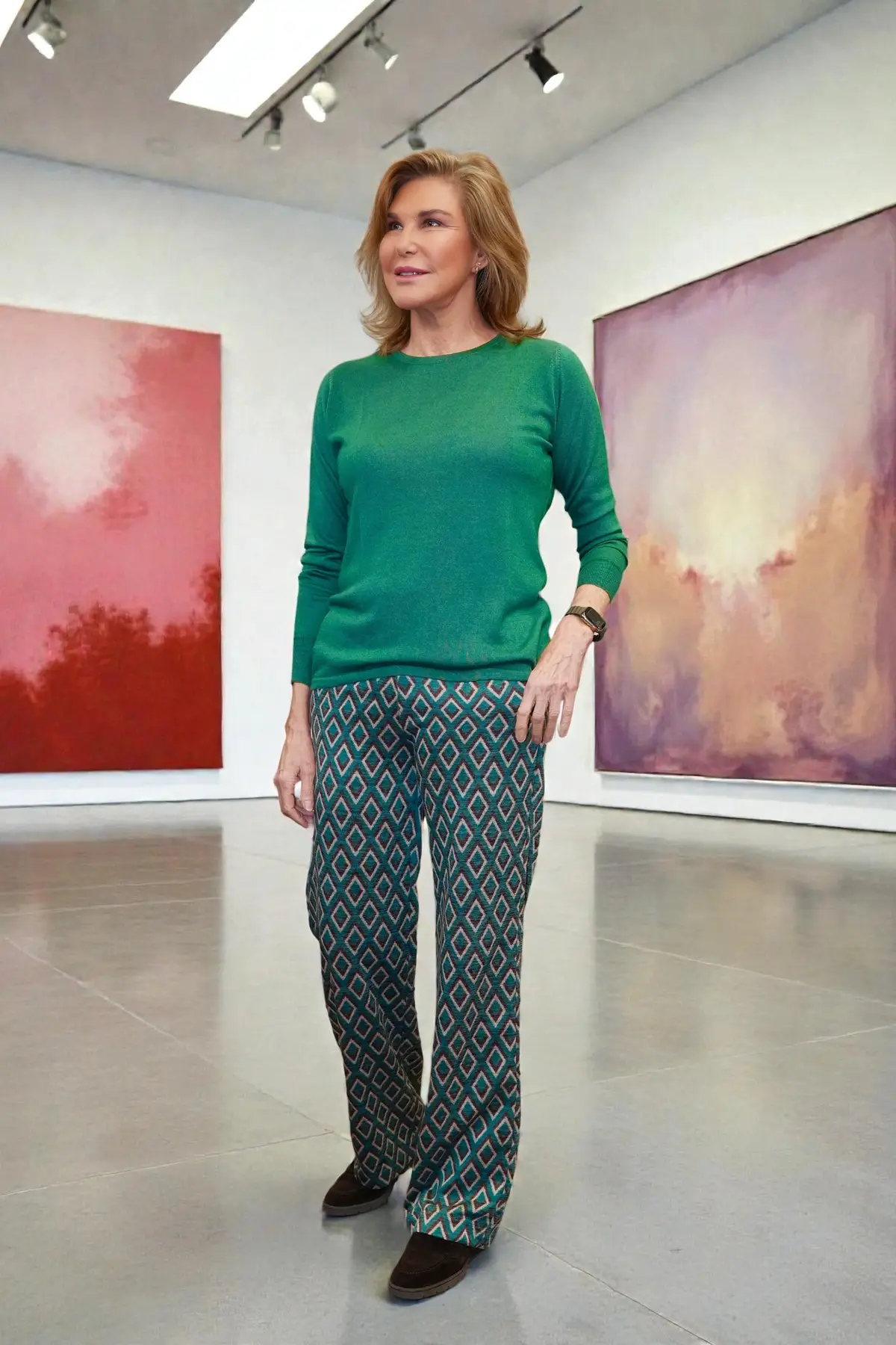 Pantalón Estampado Noa (verde)